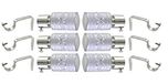Prushti Fashion SET OF 6 SILVER CURTAIN BRACKET FOR DOOR&WINDOW