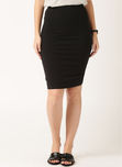 Ether Black Flared Skirt