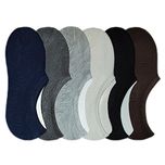 EIO Unisex Loafer Socks, Low Cut Foot Cover Socks, Ankle Socks (6 Pairs)