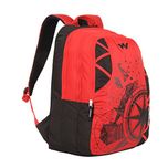 Wildcraft Polyester 35 Ltrs Red and TJ School Backpack (WC 5 Dare)