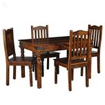Royal Oak Emerald Four Seater Dining Table Set (Natural)