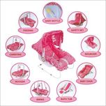 Jaz Deals 9 in 1 Baby Carry Cot [ pink ]