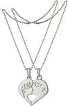 Men Style Romantic Couple Kissing I LOVE YOU Engraved Pendant SPn001034 Stainless Steel Pendant