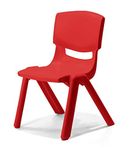 Intra Kids Strong and Durable kids Plastic school study chair - (Medium) (Red)