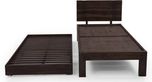 Urban Ladder Yorktown Trundle Solid Wood Single Bed(Finish Color -  Mahogany)