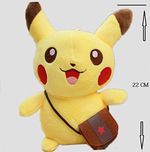Richy Toys Pikachu Pokemon Soft Toy kids birthday Gift Stuffed Soft Plush Toy Love 22 cm(Any one color)