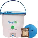 TrustBasket -TrustBin - Indoor composter trial/starter kit ( 14Ltrs ) Garden Tool Kit(2 Tools)