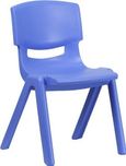 Intra Kids Strong and Durable kids Plastic school study chair - (Medium) (Blue)