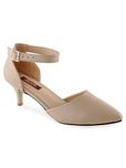 Shuz Touch Beige Pumps & Peeptoes (Size-39)