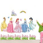 The Splash Cute Angels Wall Stickers (Multicolor, Wall Covering Area - 100(w) x 80(h) cm)