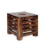 Onlineshoppee Rasgar Side Table (Brown)