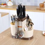 Home Cube 1 Pc Multifunction Creative Kitchen Shelving Rack Dish Rack Drain Chopsticks Rack Storage Rack Creative Plastic Cutlery