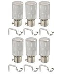Prushti Fashion SET OF 6 SILVER CURTAIN BRACKET FOR DOOR&WINDOW