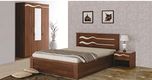 Spacewood Kosmo Wave Queen Bed With Front Pull Out