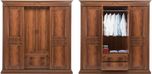 Durian EVERETT/WD Engineered Wood 4 Door Wardrobe(Finish Color - Cherry)