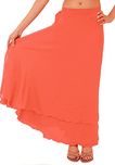 SNS Long Moss Crepe Wraparound Skirt
