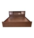 HomeTown Bali King Bed with Super Storage (Matt Finish, Wenge)