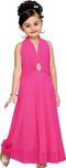 Aarika Maxi/Full Length Party Dress(Pink, Sleeveless)