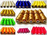 AM Silk Thread Multi Color Combo (each colour 2 reels) for Bangle-Jhumka-Jewellery Designing & Craft Work