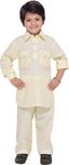 AJ Dezines Boys Festive & Party Pathani Suit Set(Beige Pack of 1)
