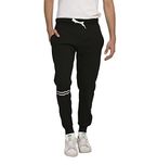Alan Jones Slim Fit Cotton Printed Joggers (JOG-TRIM-XL_X-Large_Black)