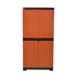 Nilkamal Freedom 18 Mini Shoe Cabinet (Rust and Weather Brown)