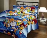 D & D Crafts Cartoon Single Dohar Multicolor(AC Dohar, 1 Blanket)