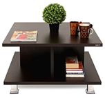 Bluewud Sydney CT-SY-W Coffee Table with Shelves (Wenge)