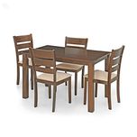 Royal Oak Berlin Four Seater Dining Table Set (Brown)