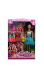 Baby Doll with Dresses and Accessories for Girls by Wishkey|Fashion Doll Set Toy with Clothes|Doll Set Under Rs 500|Beautiful Multicolor Stylish Designer Dresses Playset|Doll Set in Low Price