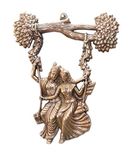 APKAMART Radha Krishna Jhula Wall Hanging 13 Inch