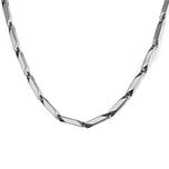 Nakabh Silver Stainless Steel Chain Necklace For Men