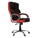 Green Soul Vienna High-Back Leatherette Office Chair (Black & Red)