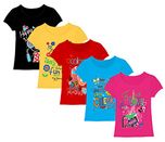 Kiddeo Kids Girls t Shirts (Pack of 5) (2-3 Years)