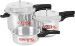 Surya Accent Super Saver combo pack 5 L, 3 L, 2 L Pressure Cooker(Aluminium)