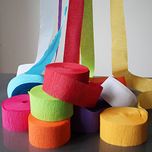 My Party Suppliers Decorative Ribbon Crepe Paper Streamer Roll (Pack of 12)