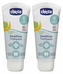 Chicco Toothpaste Apple-Banana 50ml, Pack of 2 (100ml total)