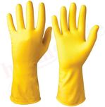 HOKIPO Flocklined Household Multi-Purpose Glove, Medium, 1 Pair Wet and Dry Glove(Medium)