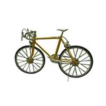 *S00104 High Artificial Zinc Alloy Racing Exquisite Bike Bicycle Model Front Yellow