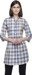One Femme Checkered Women Tunic