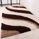 SRHandloom Polyster Carpets-Brown -121x182 cm