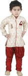JBN Creation Boys Festive & Party, Wedding Kurta and Pyjama Set(Gold Pack of 1)