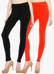 Sakhi Sang Pack Of 2 Multicoloured Solid Leggings