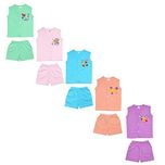 Sathiyas unisex Top & Bottom sets - Set of 5 (1-2 years)