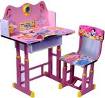Study Table Engineered Wood Chair(Finish Color - Pink)