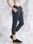 Roadster Women Navy Blue Regular Fit Solid Joggers