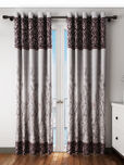 Home Sizzler Brown Set of 2 Printed Door Curtains