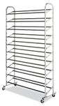 Whitmor Chrome Supreme Shoe Rack (Grey, 50 Pair)