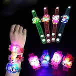 RIANZ All New Birthday Return Gifts For Kids Assorted Cartoon Characters Led Light Bracelets - Friendship bands - Rakhi (Set of 6)