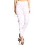 Being Kind Leggings For Women 95% Cotton 5% Licra  Free Size Comfortable Stylish Girls Leggings Ankle Length Women Leggings (White)